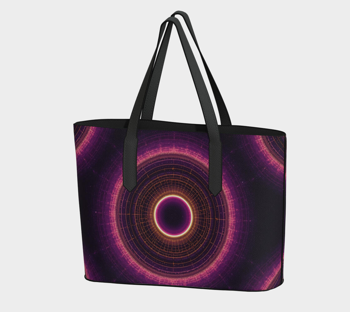 Cosmic Download Vegan Leather Handbag